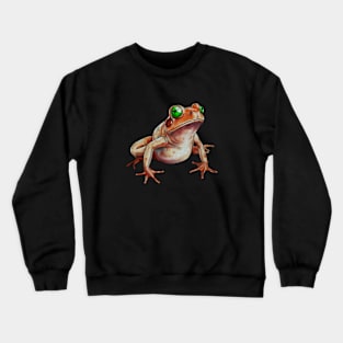 Orange Frog, Tropical Animal, Love Frogs Crewneck Sweatshirt